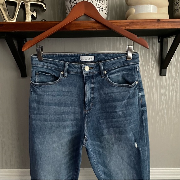 LOFT Curvy High Waist Skinny Stretch Jeans Size 6/28 - Picture 3 of 9